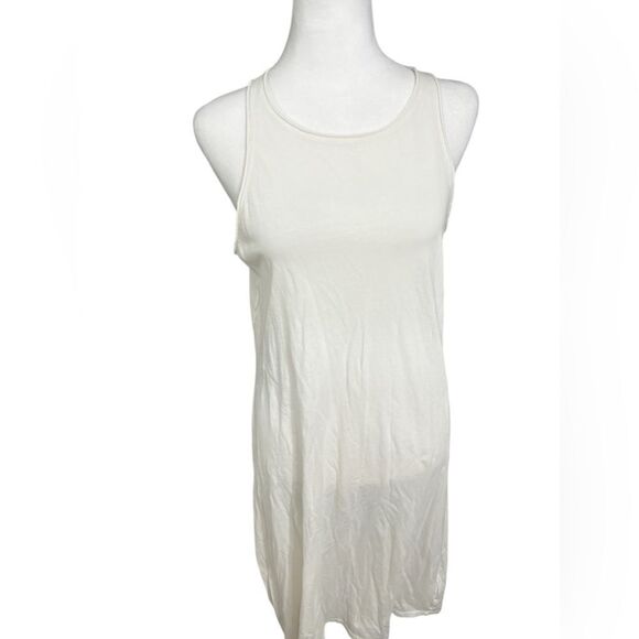 Madewell Softfade Cotton Cover-Up Tank Dress medium cream white - Picture 8 of 13